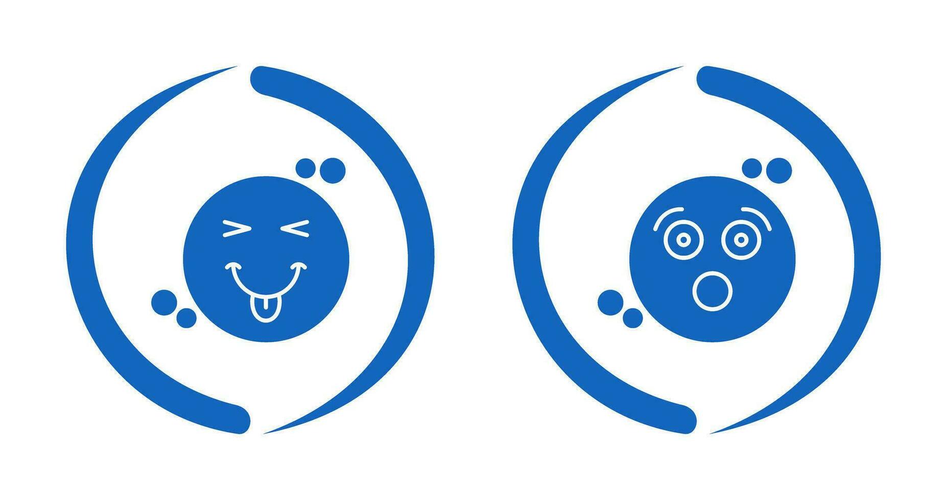 Naughty and Surprised Icon vector