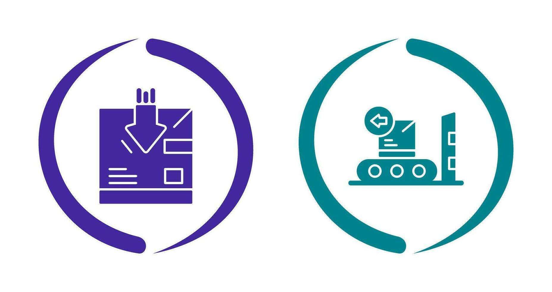 return and delivery Icon vector
