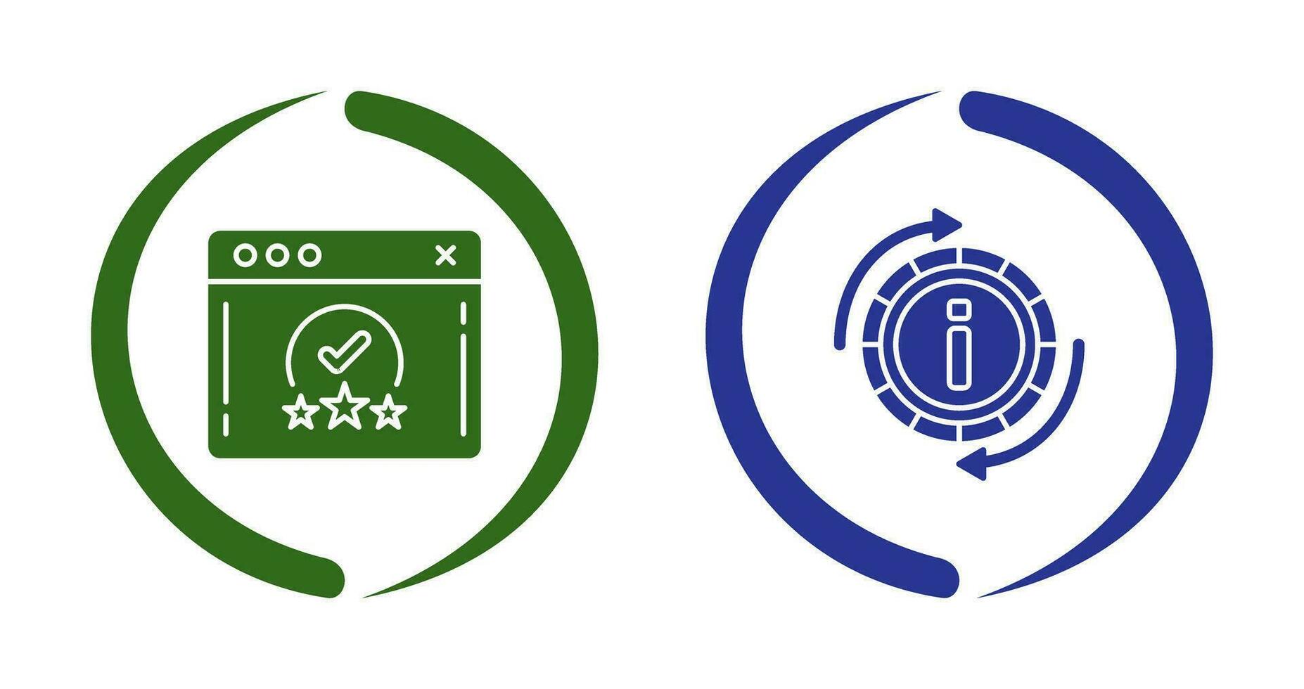 rating and refresh  Icon vector