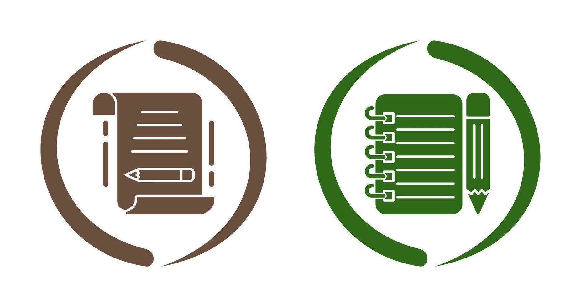 escribir y Lista de Verificación icono vector