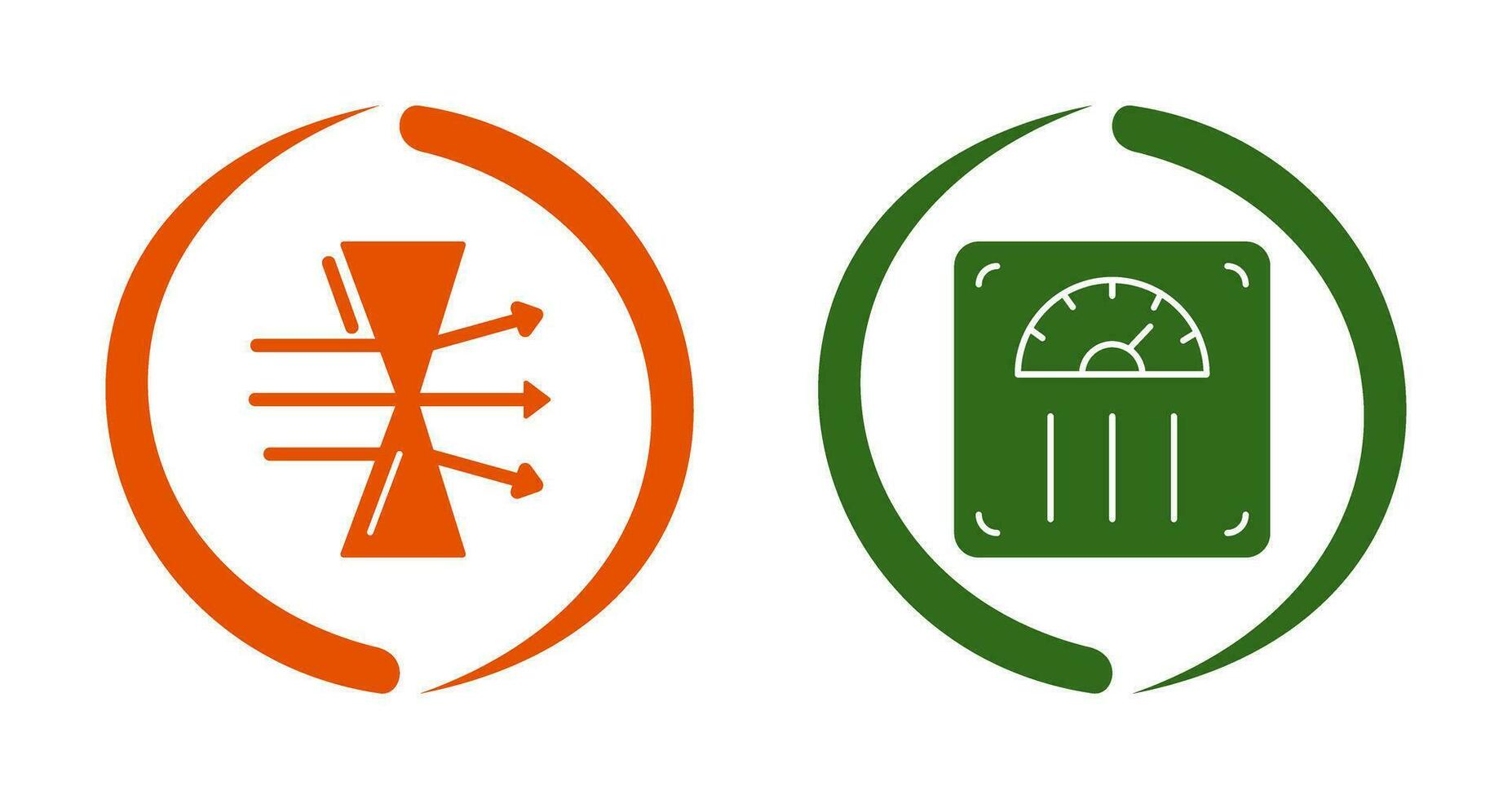 Dispersion and Weight Scale Icon vector