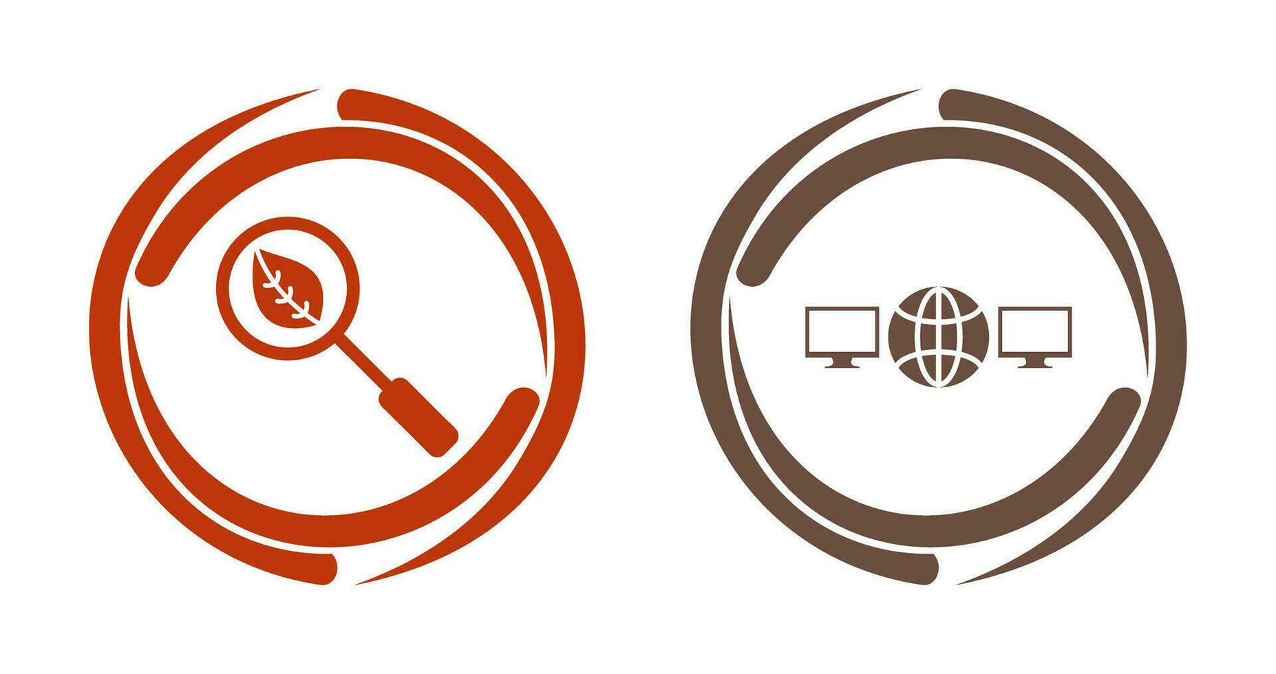 organic search and networks Icon vector