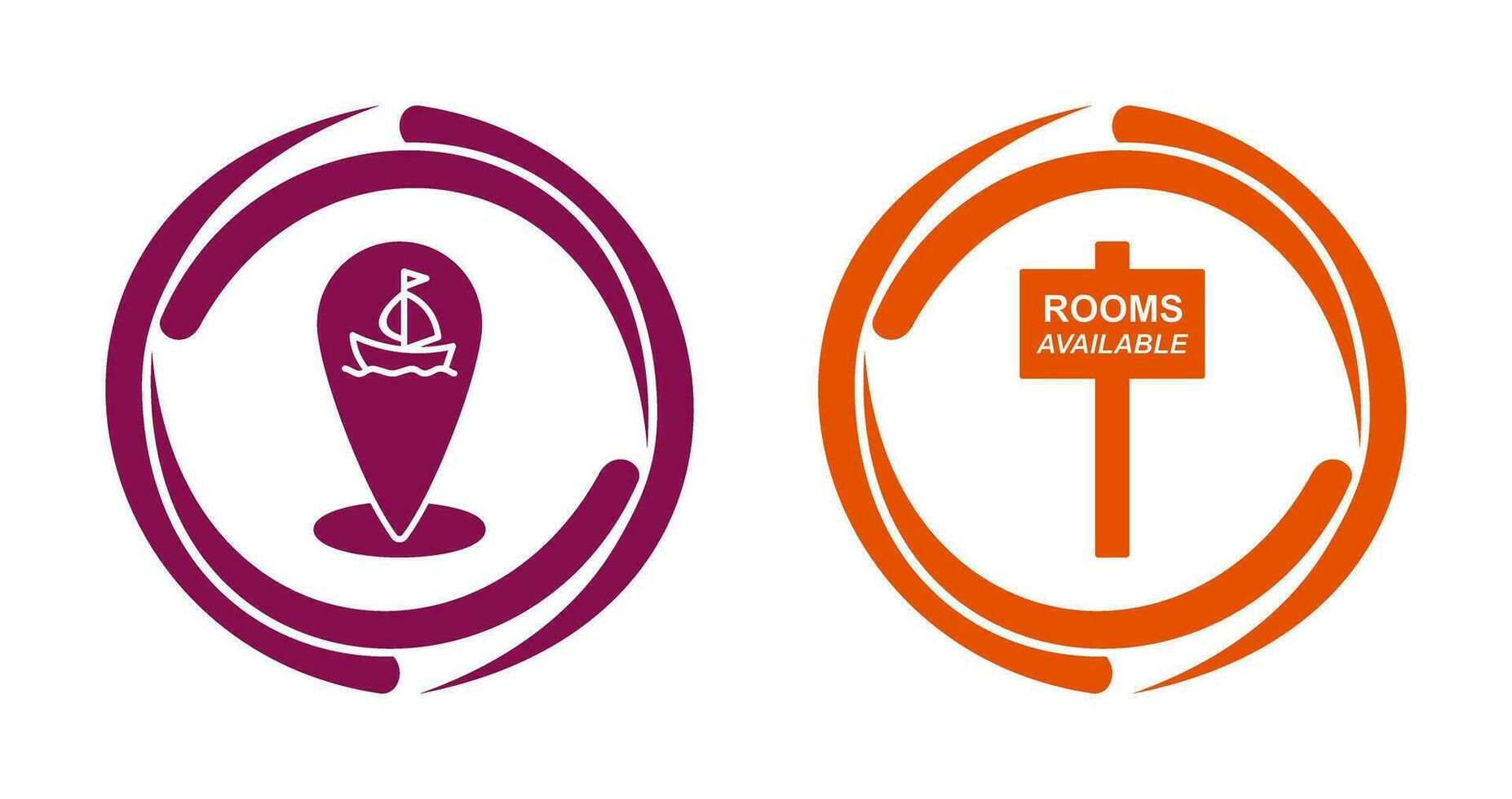 shipping location and room Icon vector