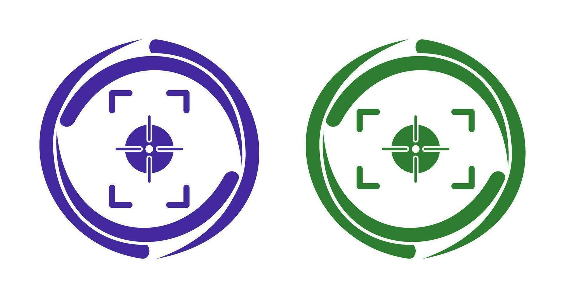 focus vertical and focus horizontal Icon vector