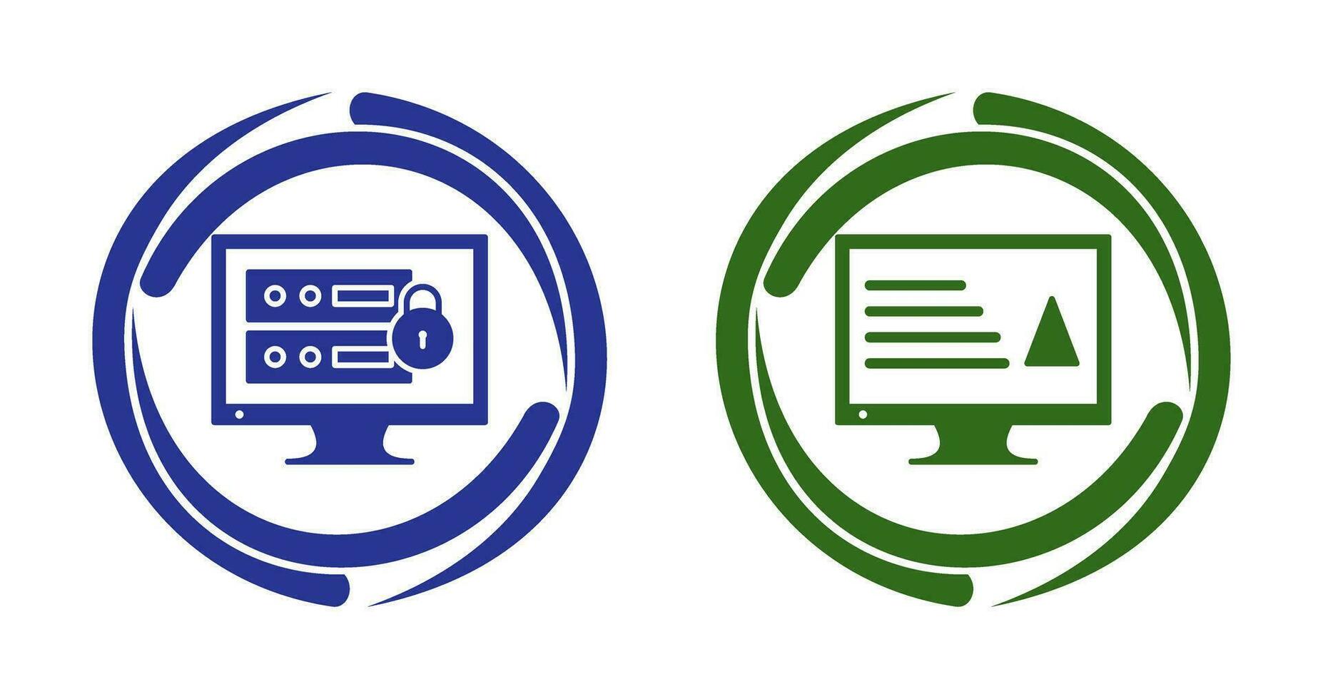 data security and content production Icon vector
