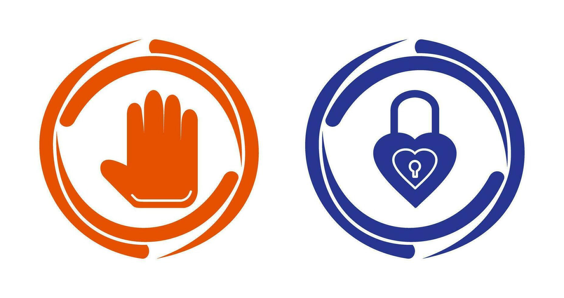 hand tool and Lock Icon vector