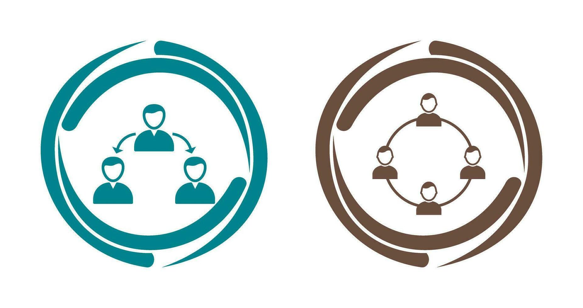 connected user and network group  Icon vector