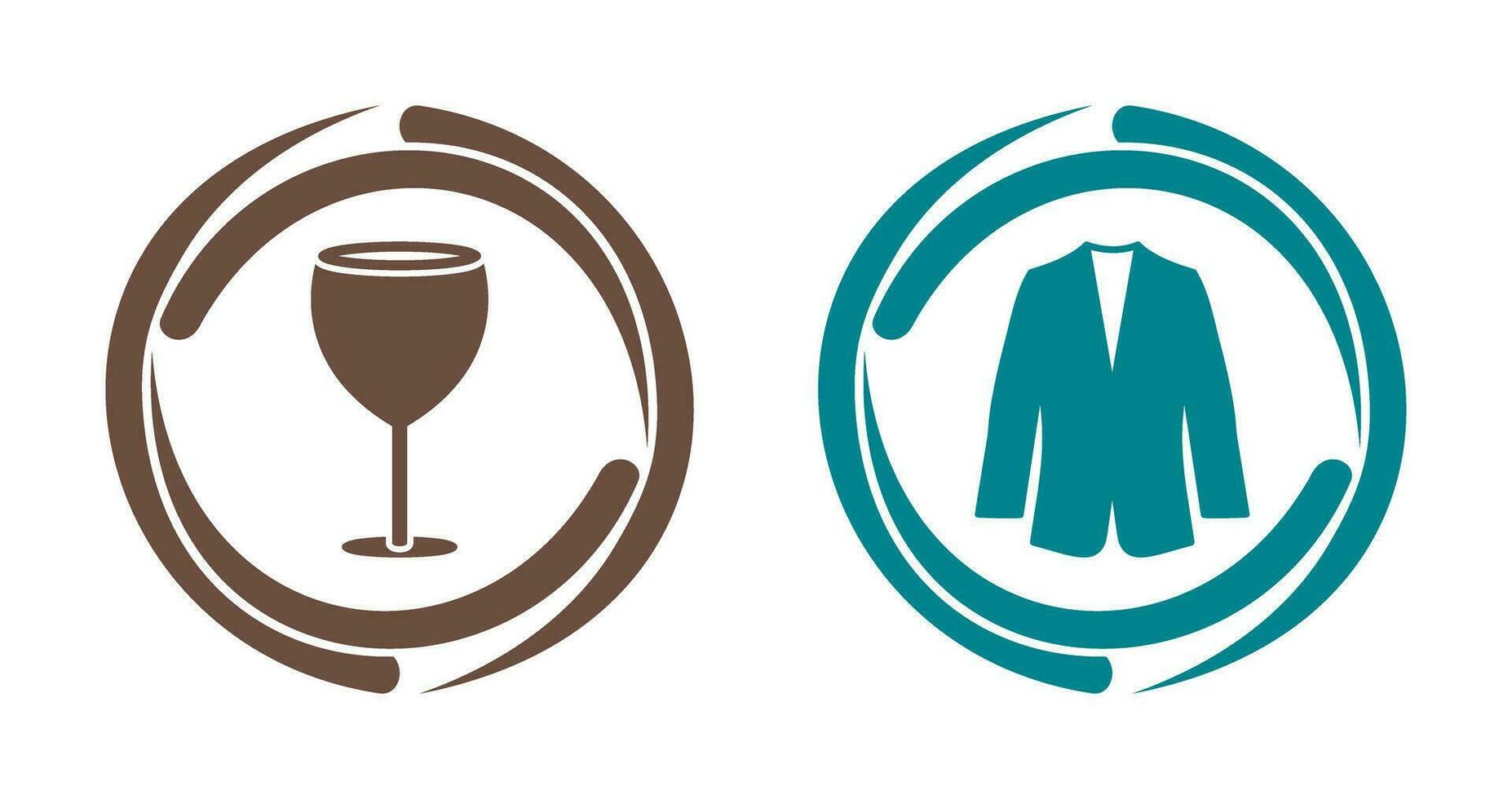 Alcohol and Suit Icon vector