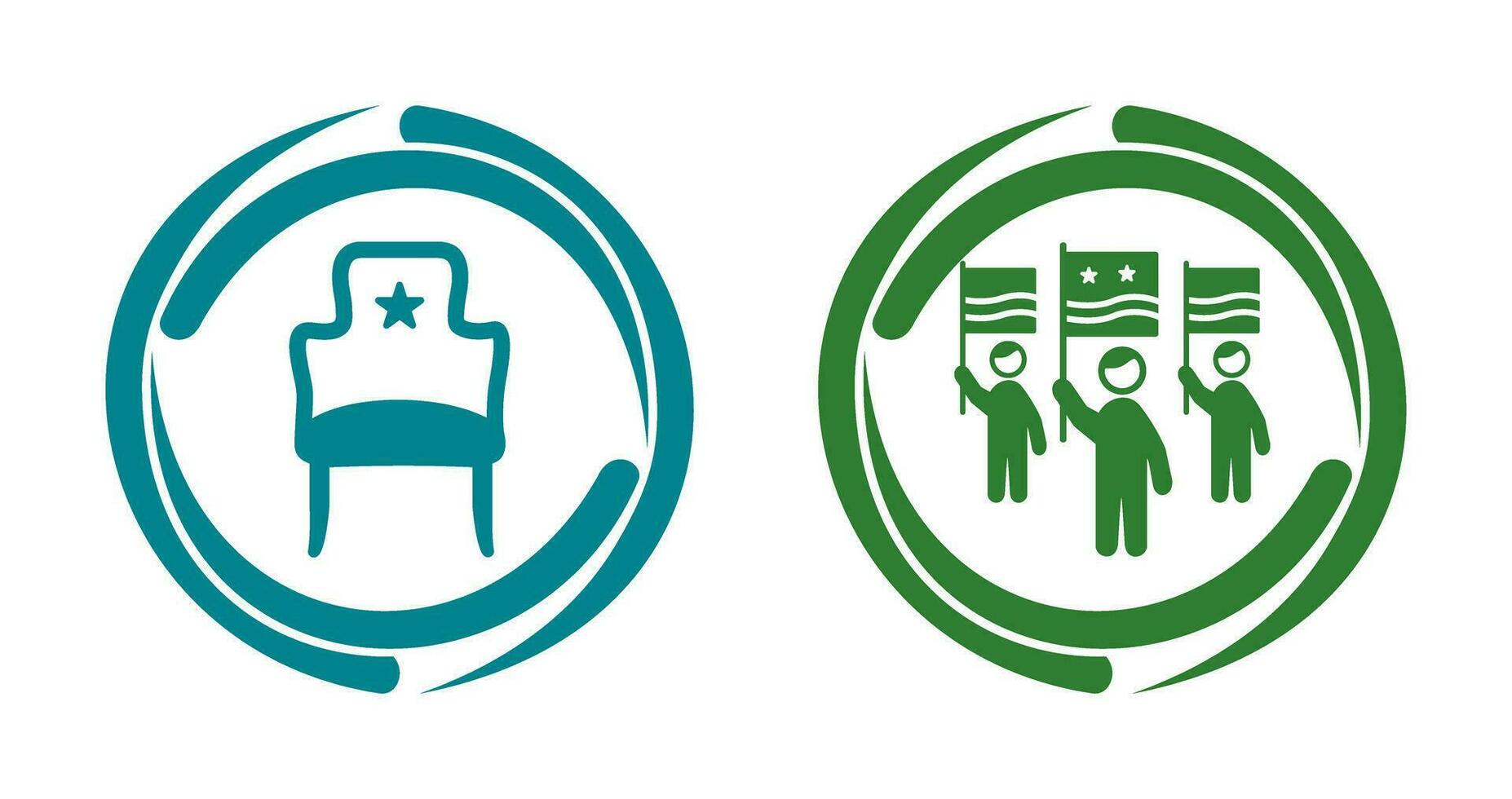 Seat and Campaign Icon vector