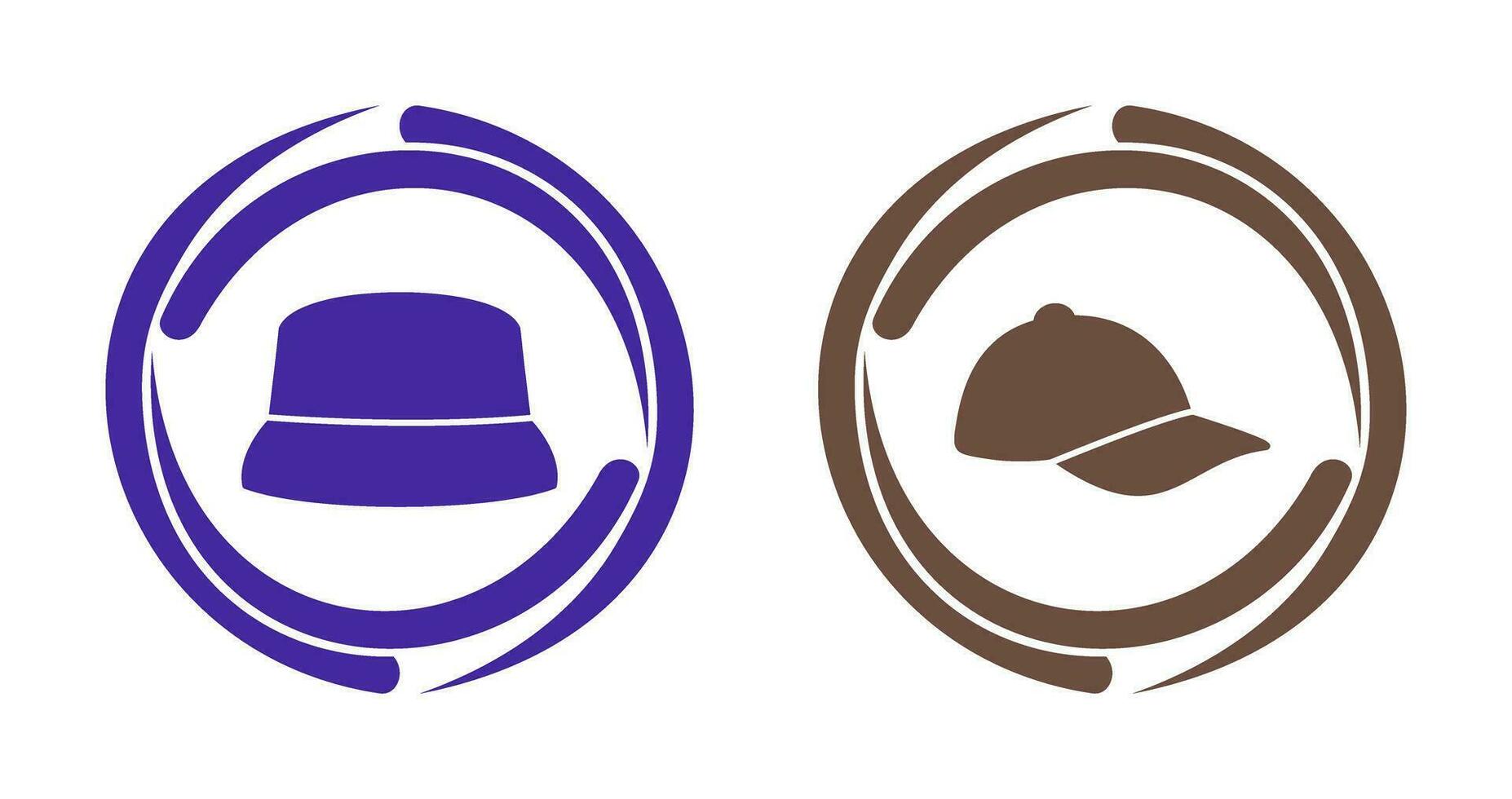 Hat and athletic Icon vector