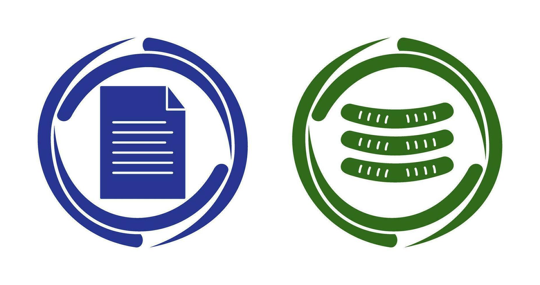 Sheet and Sausages Icon vector