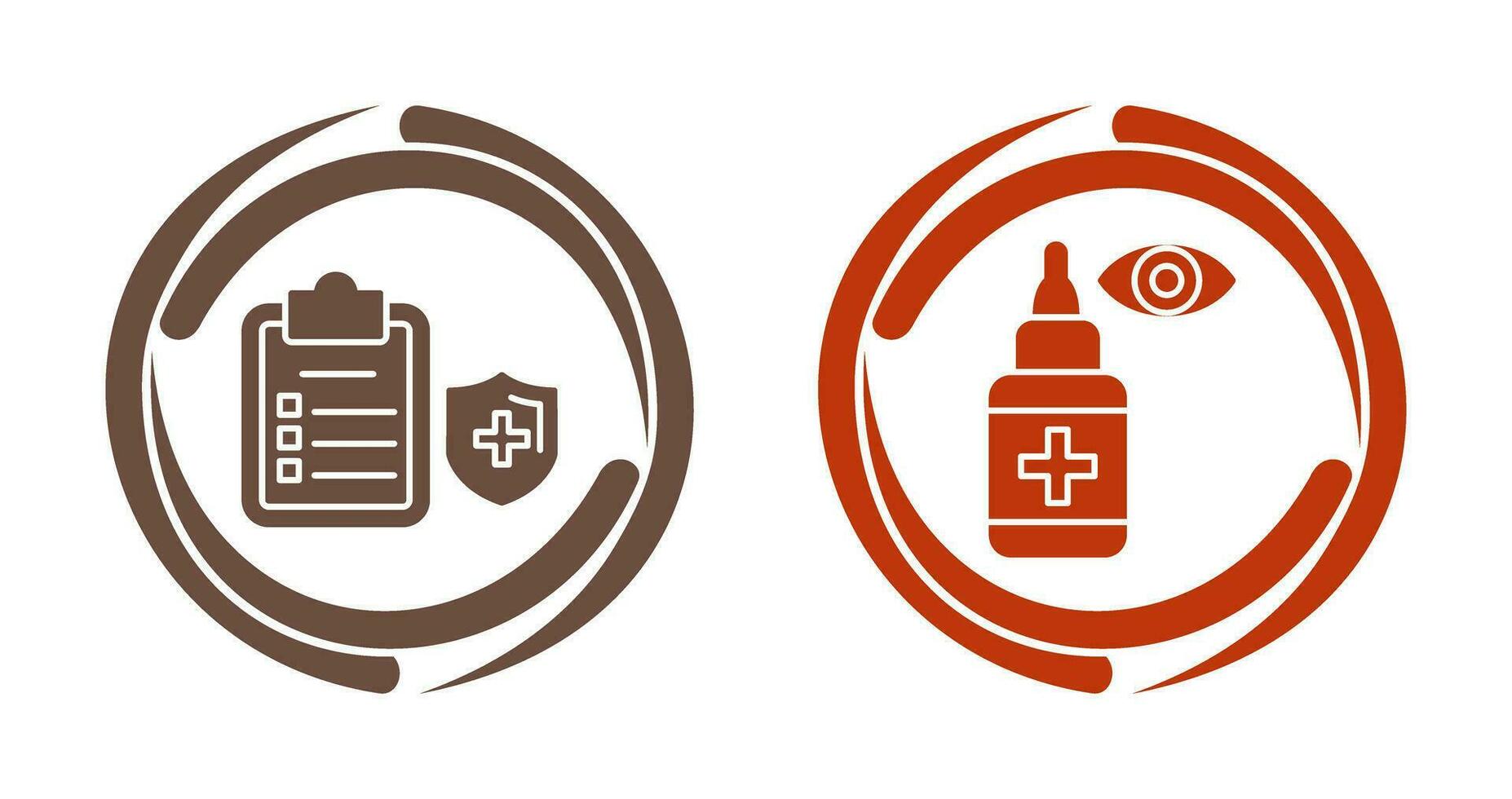 Medical Protection and Eye Icon vector