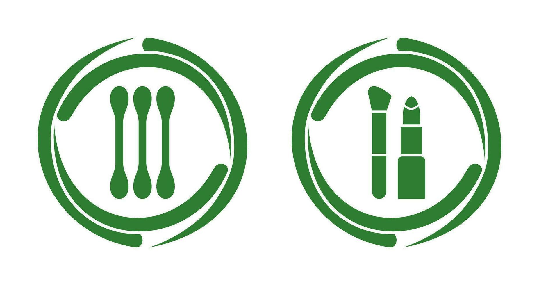 Cotton Bud and Fashion Icon vector