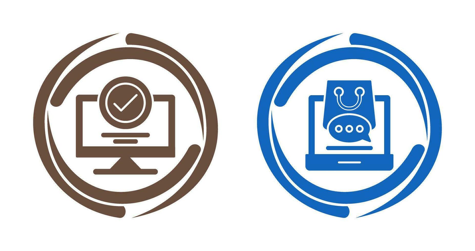 Confirmation and Shopping  Icon vector