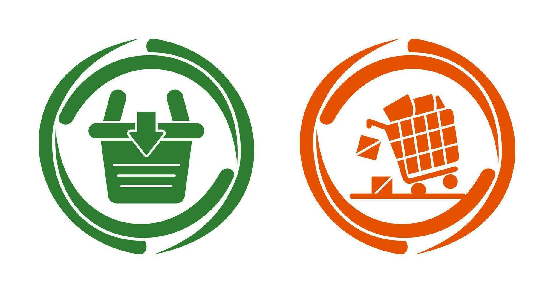 Sale and Add to Basket Icon vector