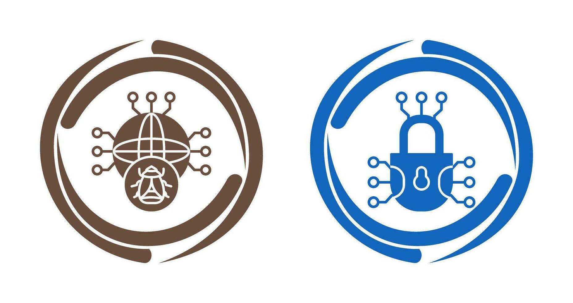 Global Malware and Cyber defence Icon vector