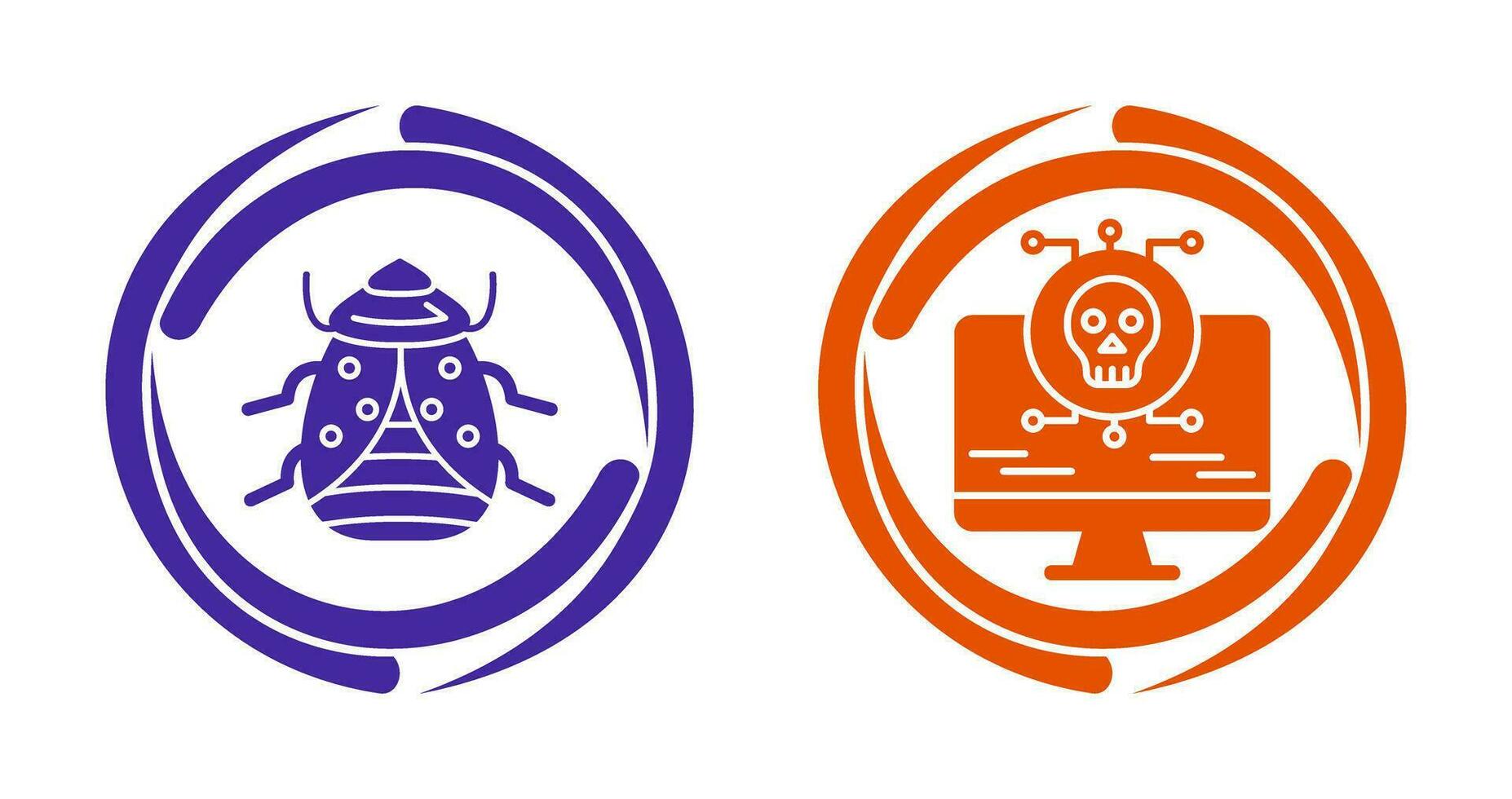 Bug and Virus Icon vector