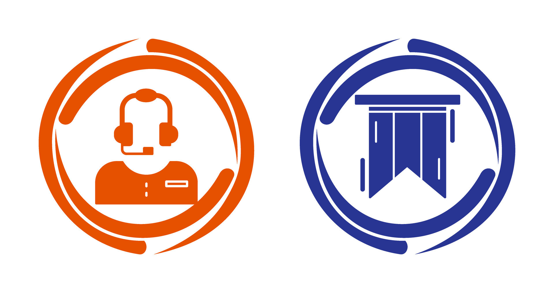 Customer Service and Bookmark Icon 32909791 Vector Art at Vecteezy