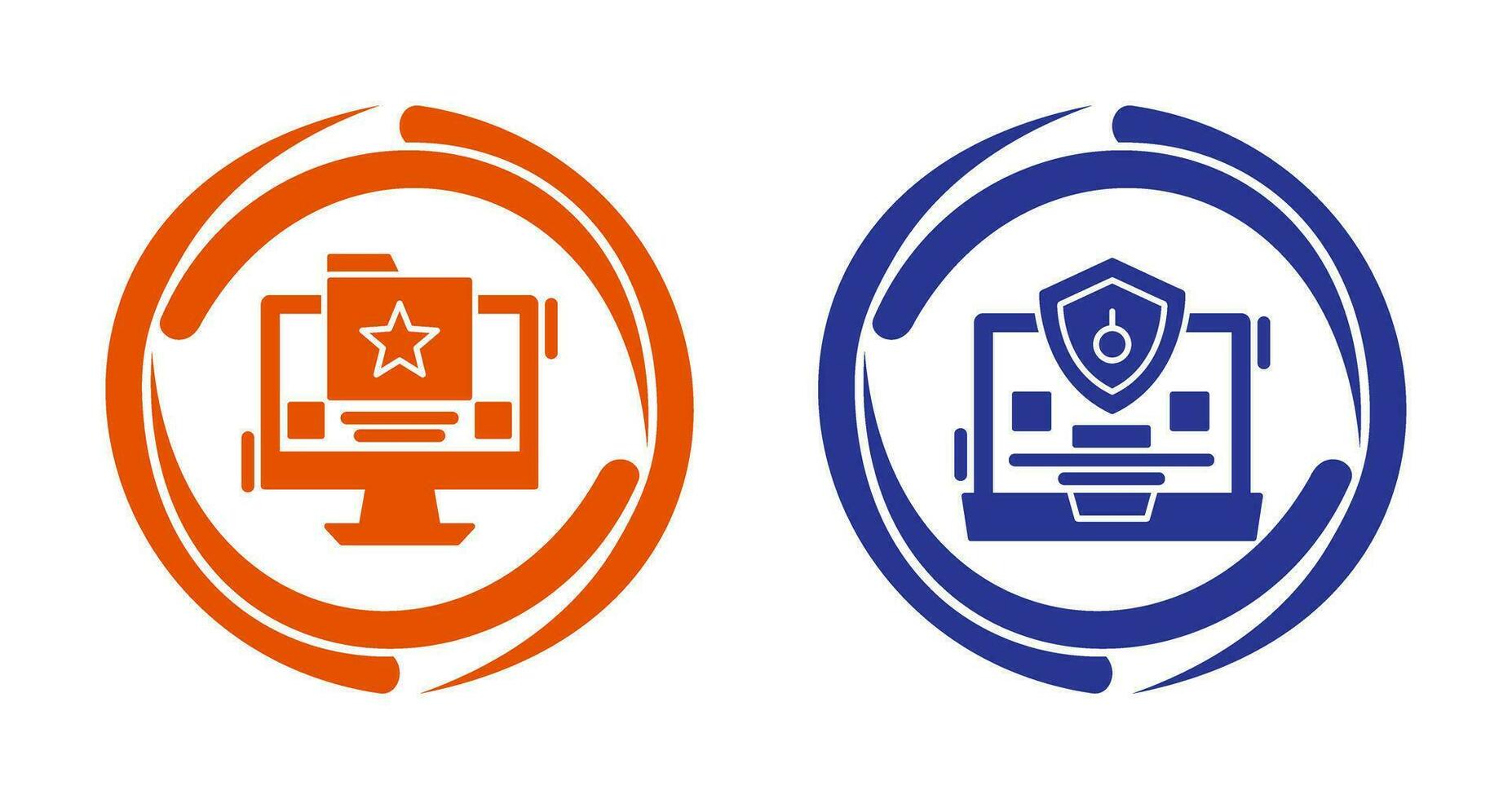 Favourite Folder and Protection Icon vector