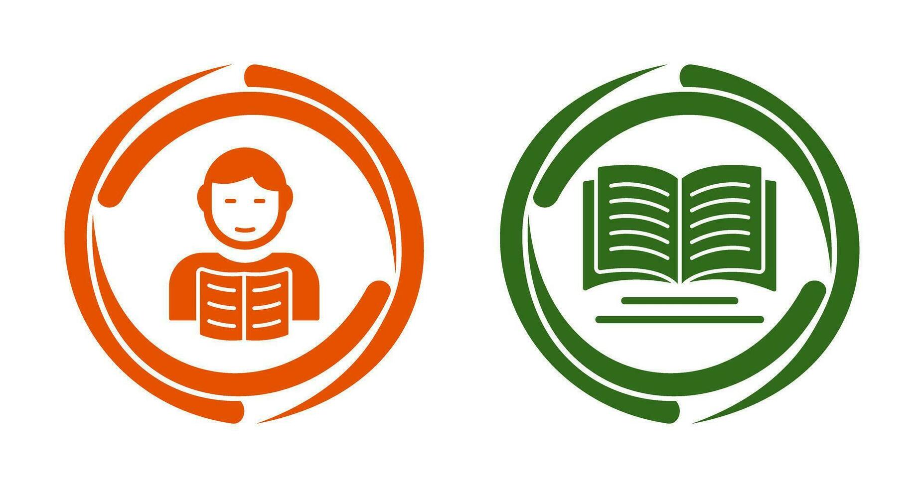 Student and Book Icon vector