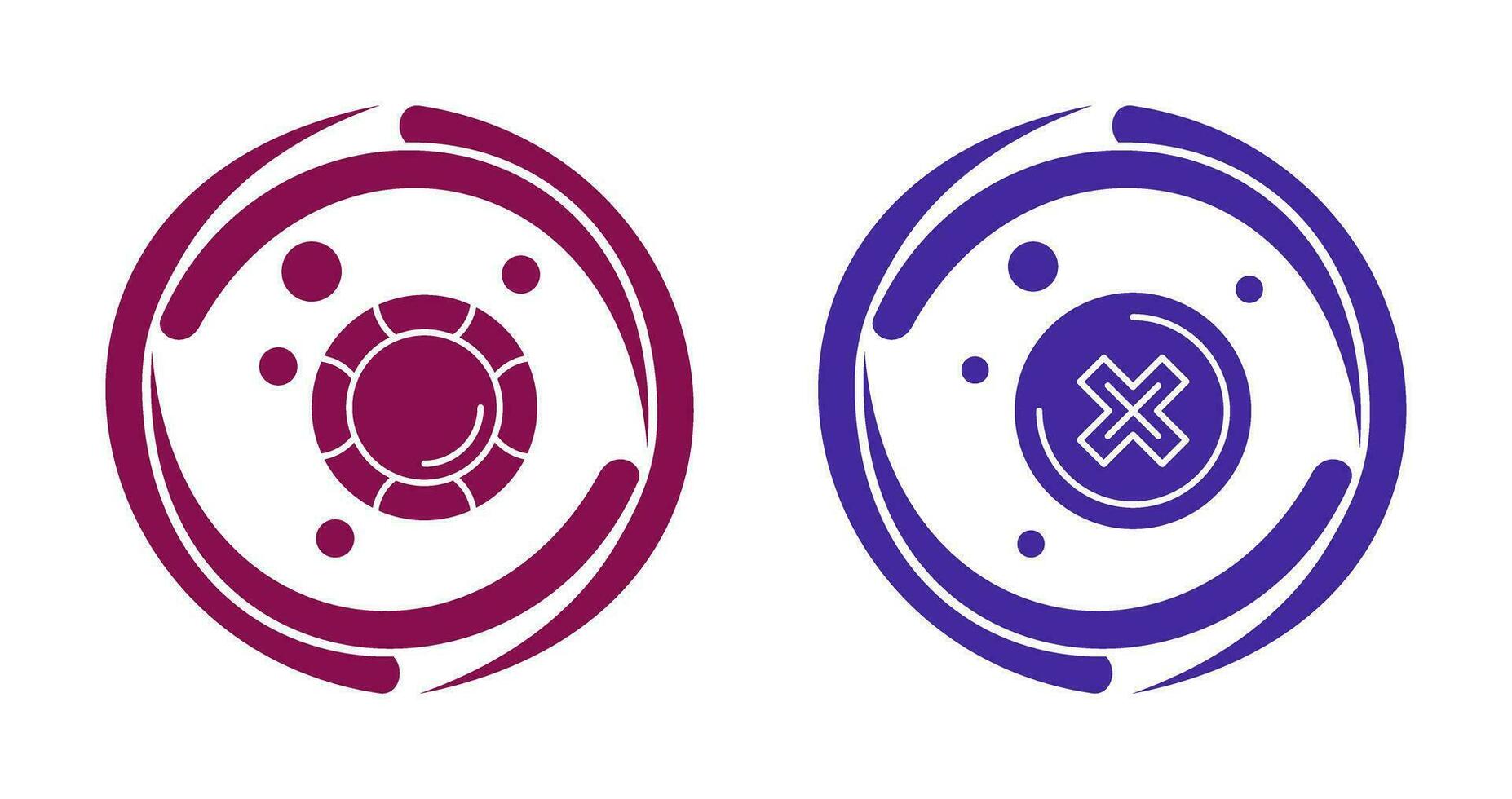 Close and Lifesaver Icon vector