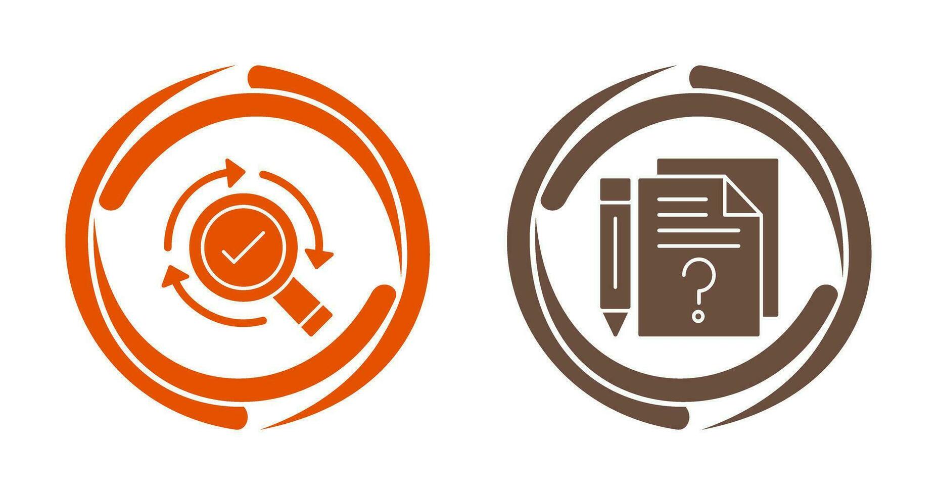 Research and Question Icon vector