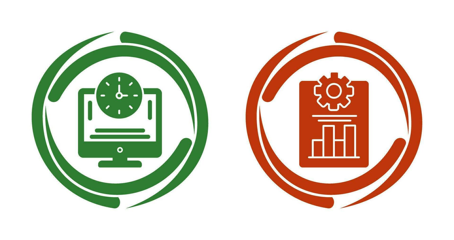 Productivity and Online Time Icon vector