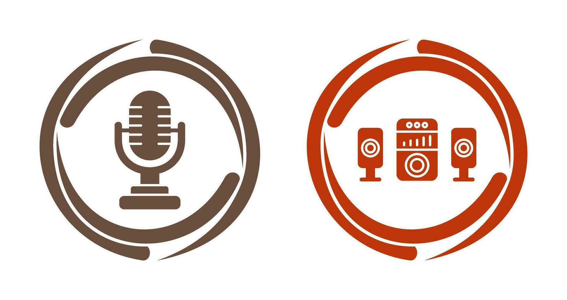 Microphone and Sound System Icon vector