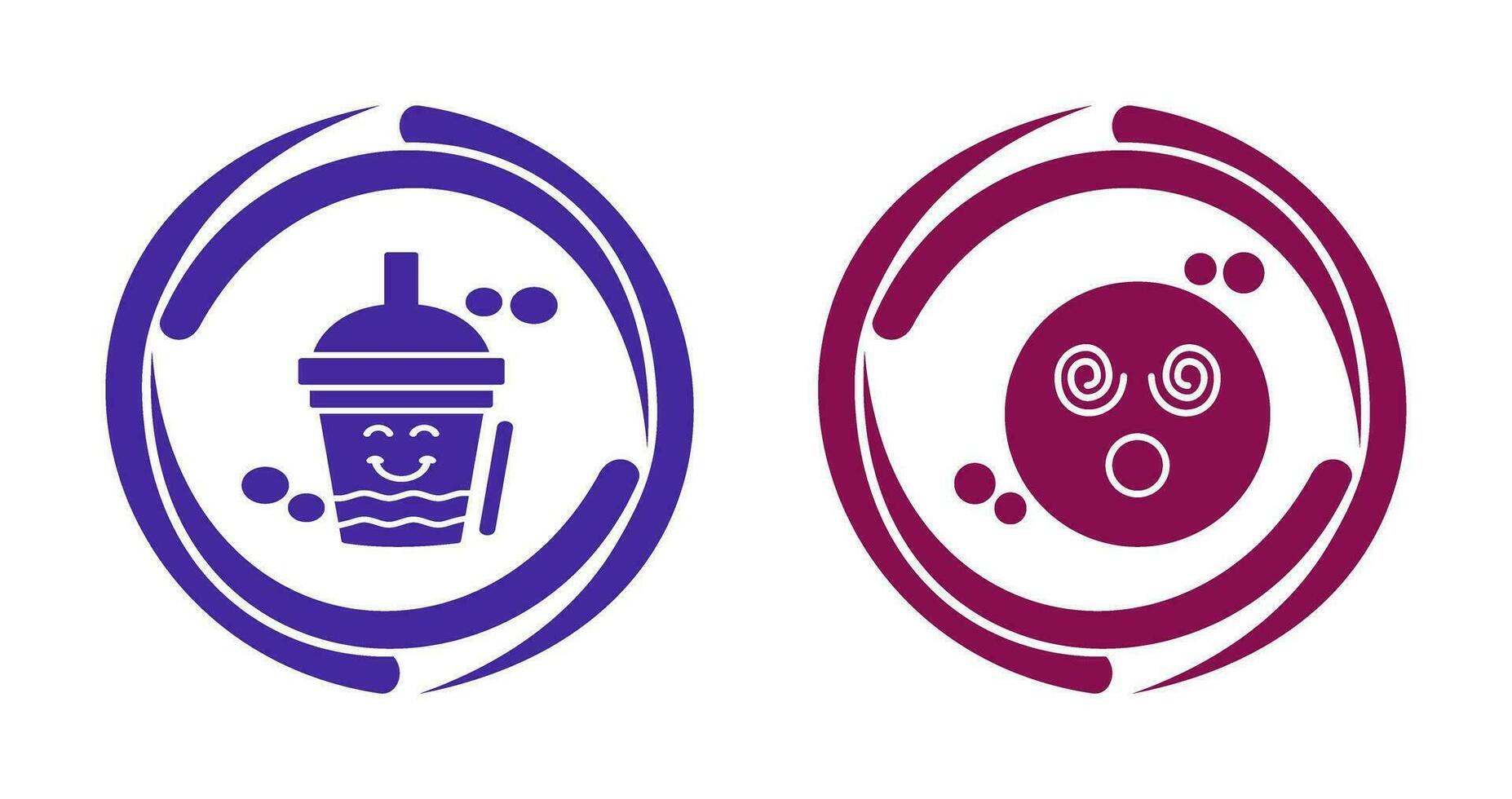 Drink and Dizzy Icon vector