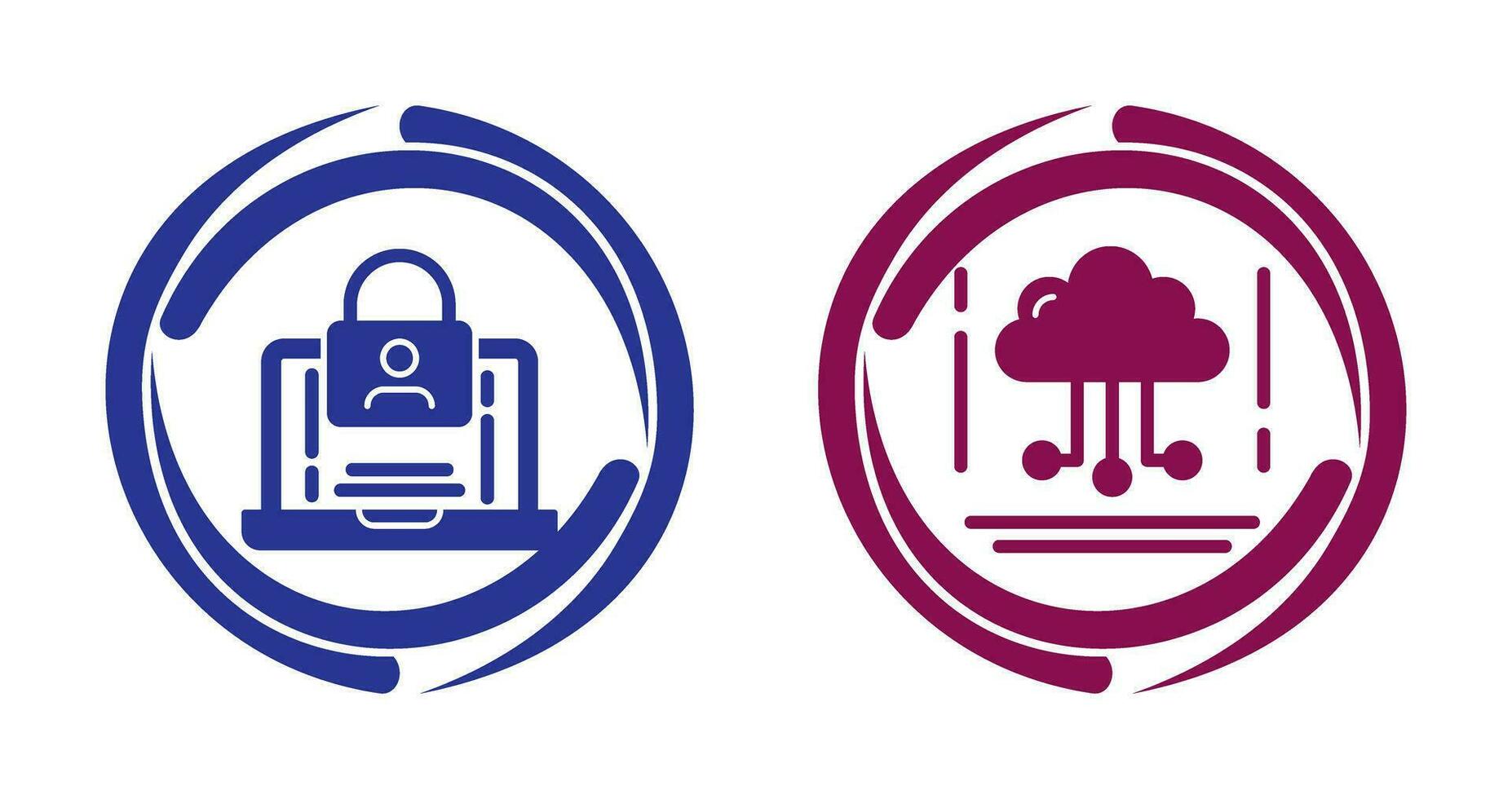 Authentication and Network Icon vector