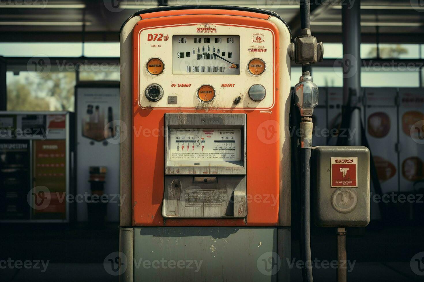 Commercial Gas station. Generate Ai photo