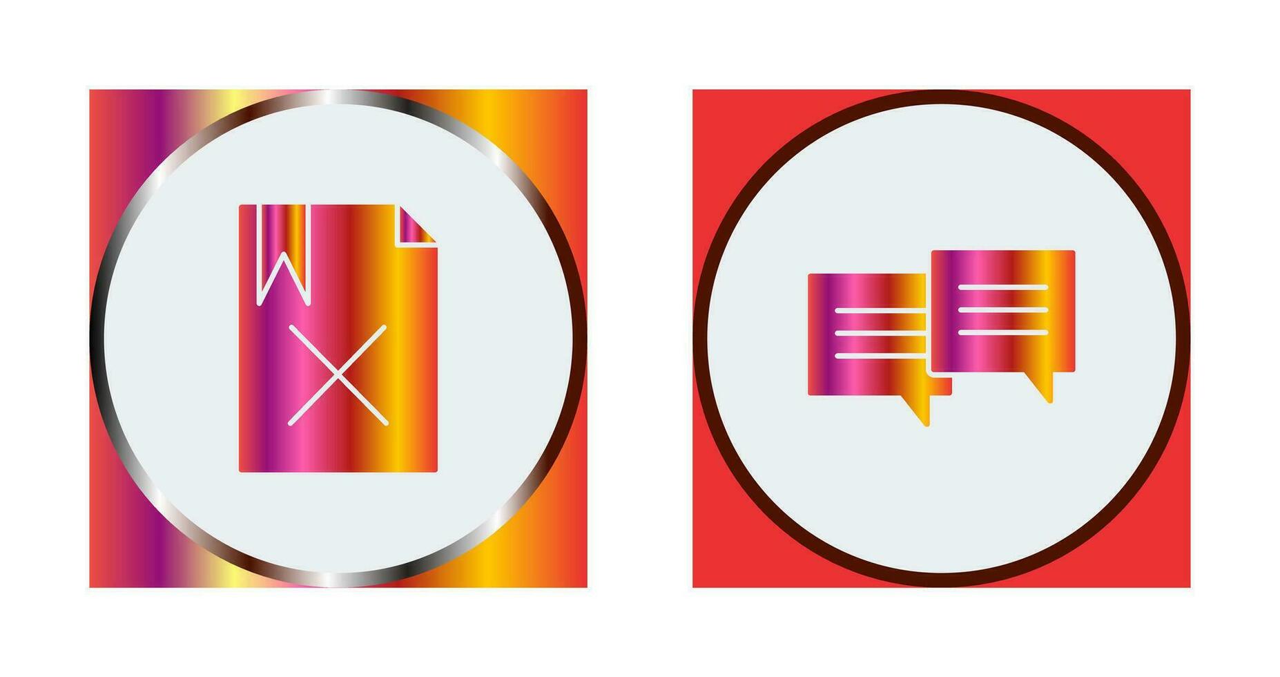 delete and two chat bubbles Icon vector