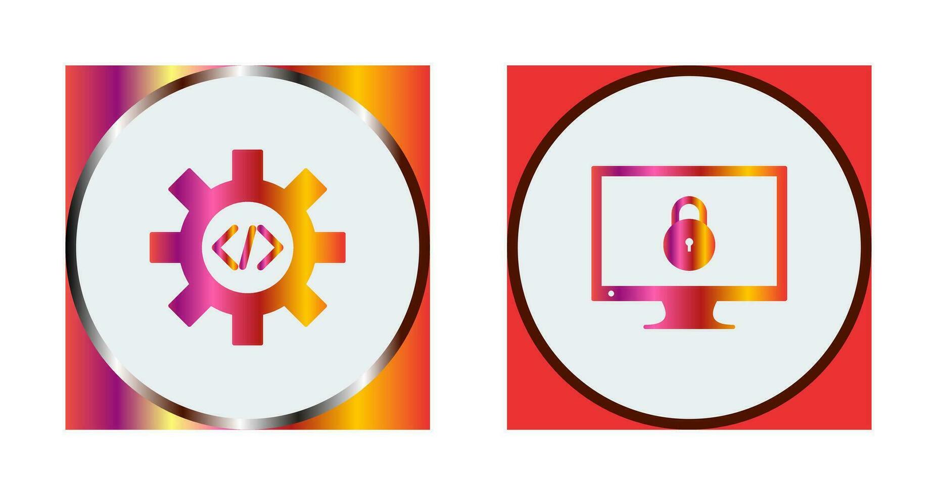 code optimization and closed access  Icon vector