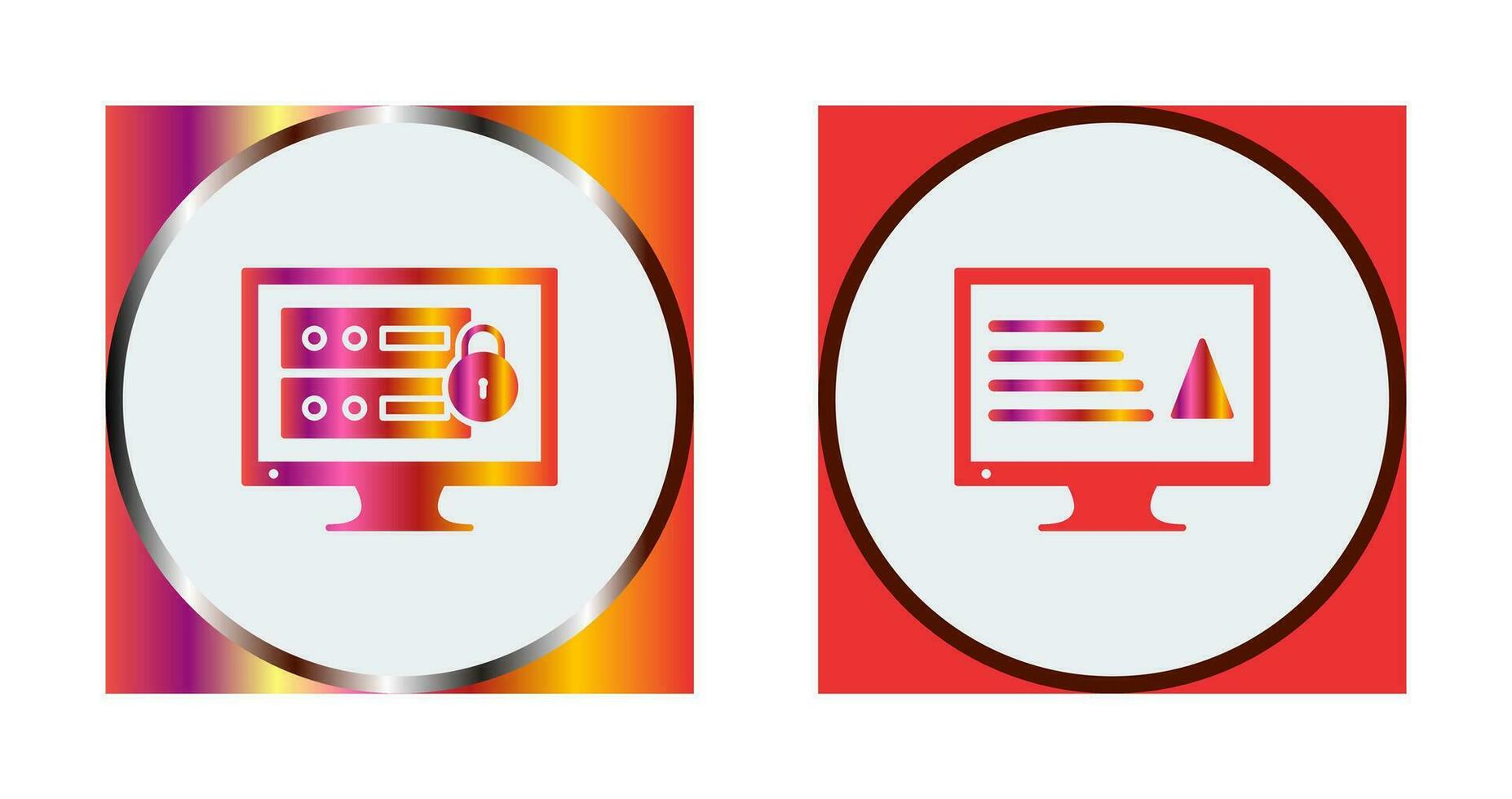 data security and content production Icon vector