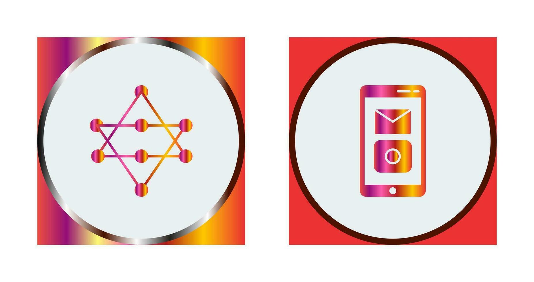 Networks and Mobile Applications Icon vector