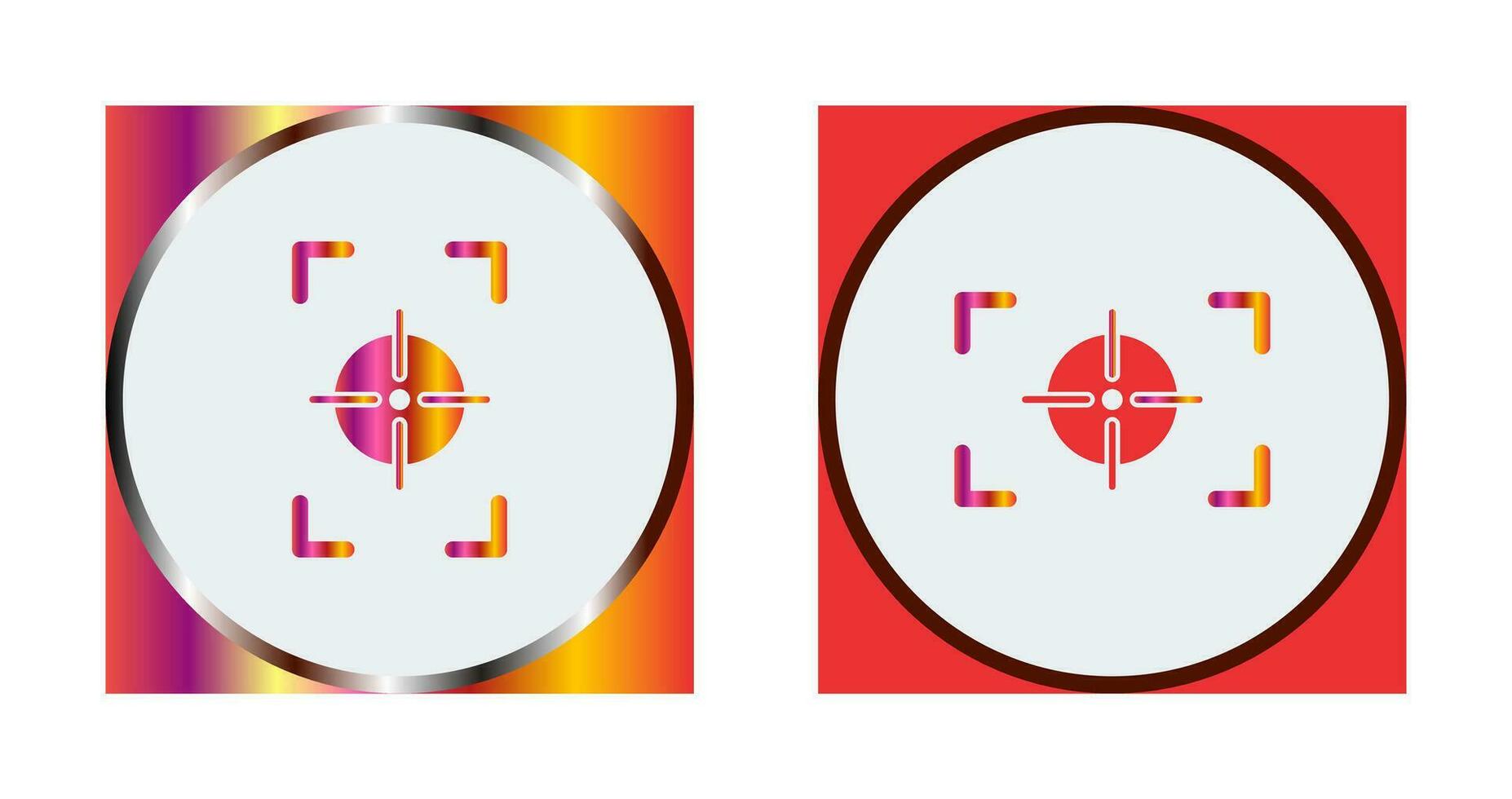 focus vertical and focus horizontal Icon vector