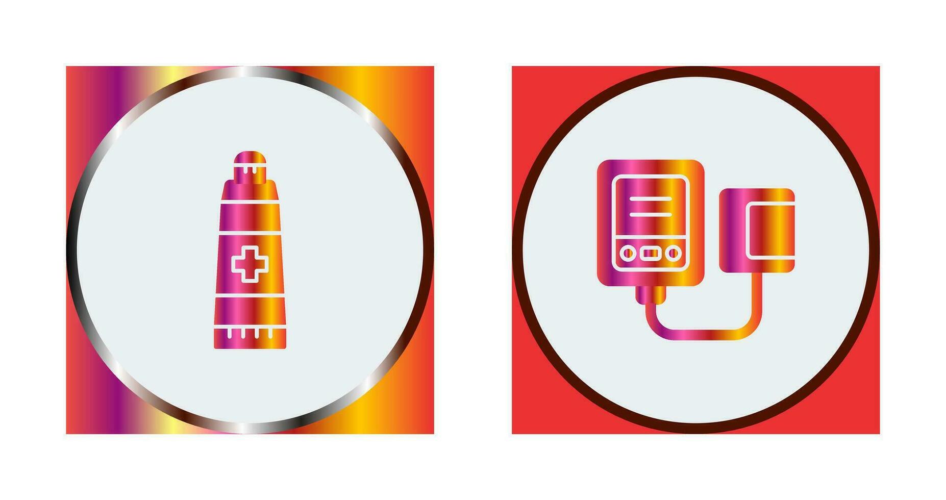 Ointment and Blood Icon vector