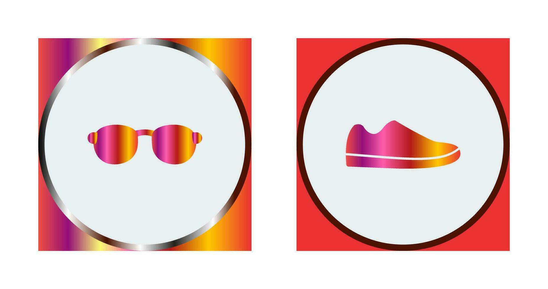 Sunglasses and Shoe Icon vector