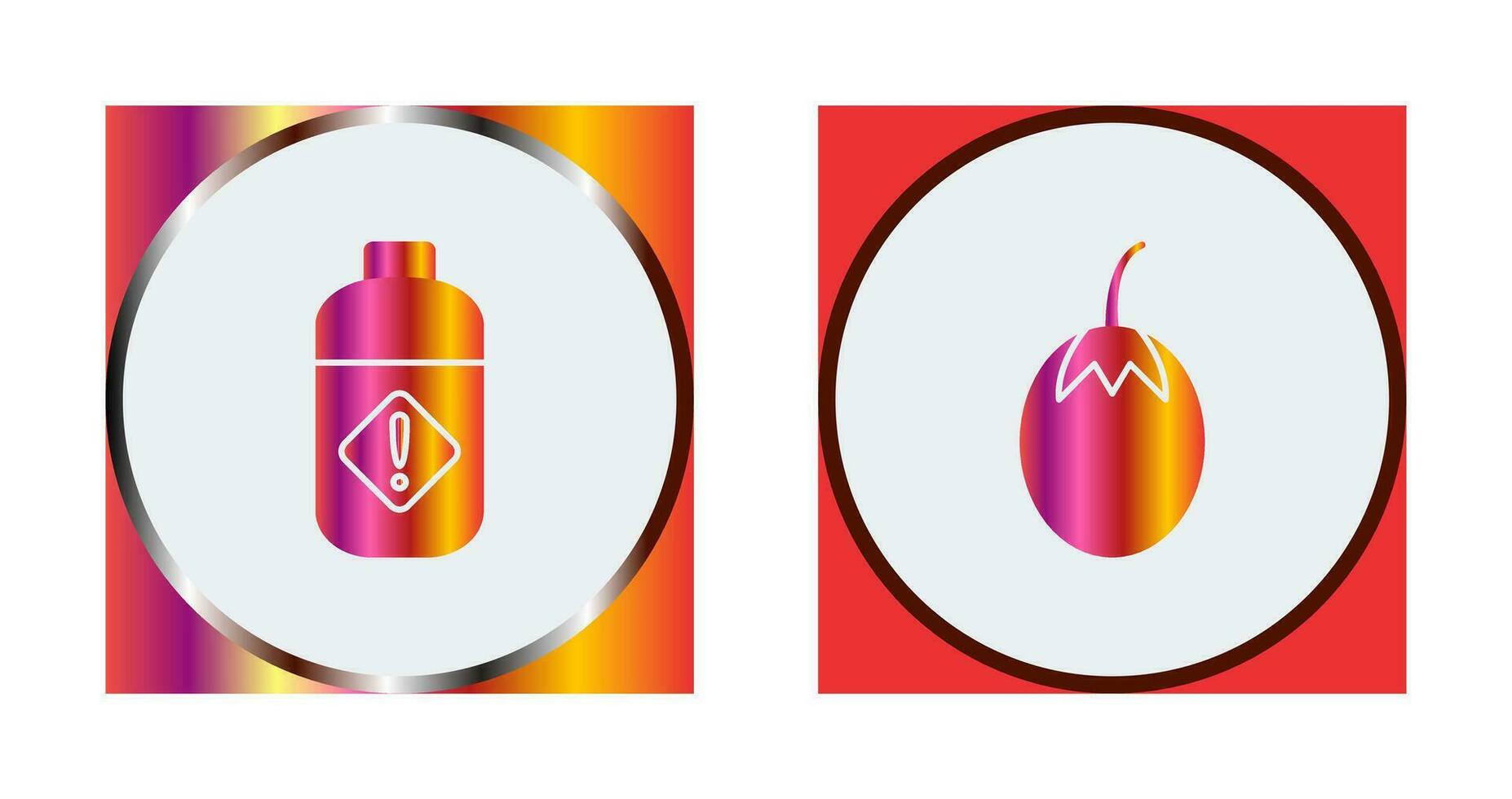 Vegetable plant and Pesticide Icon vector