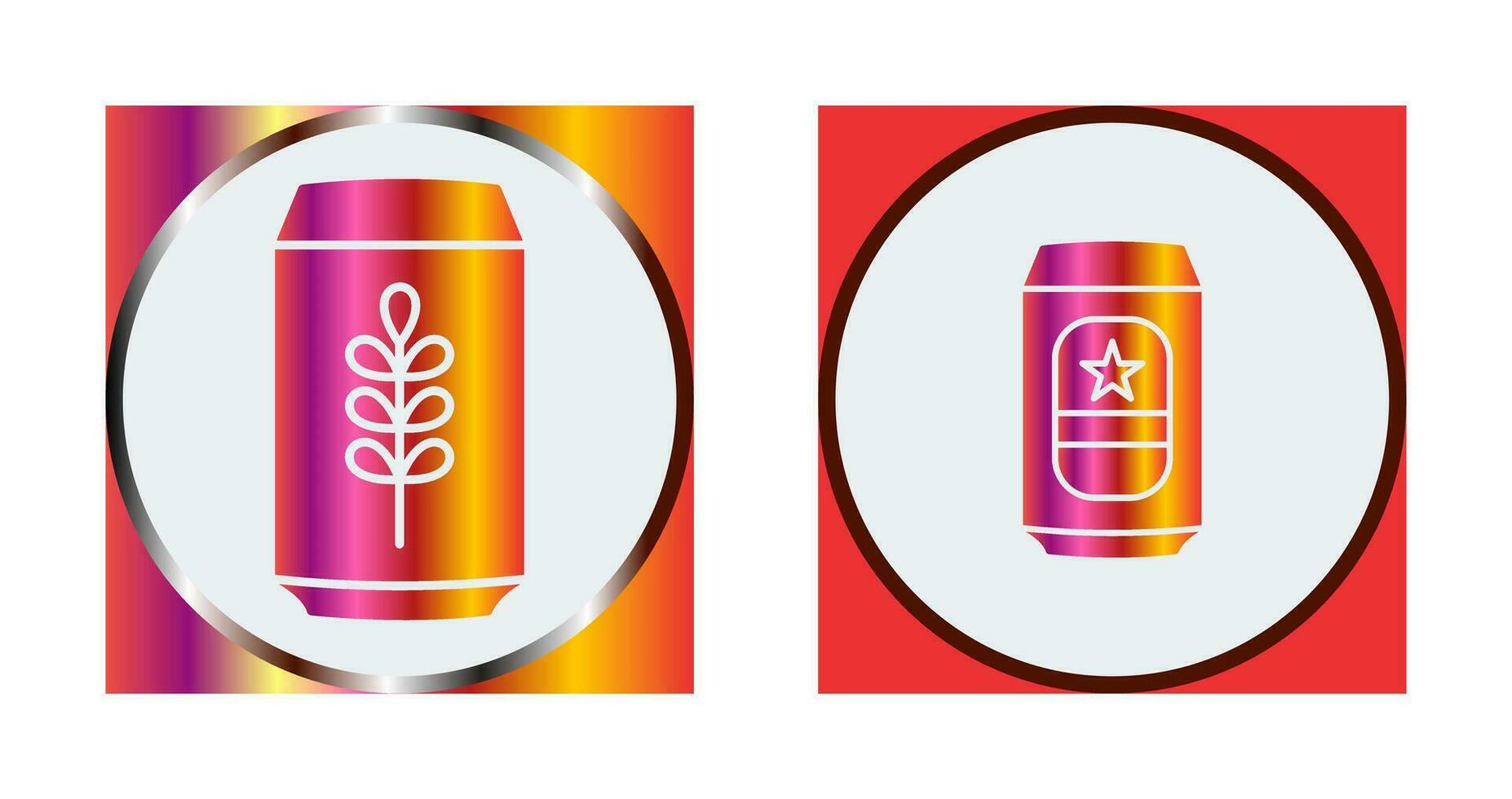 Beer Can and beerage Icon vector