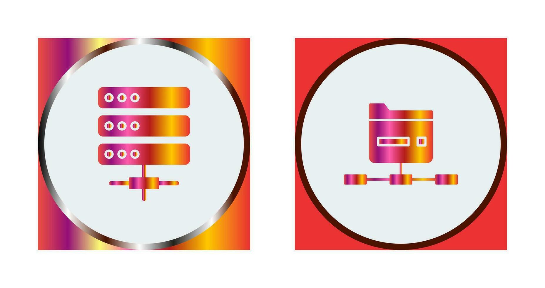 Server and Network Icon vector