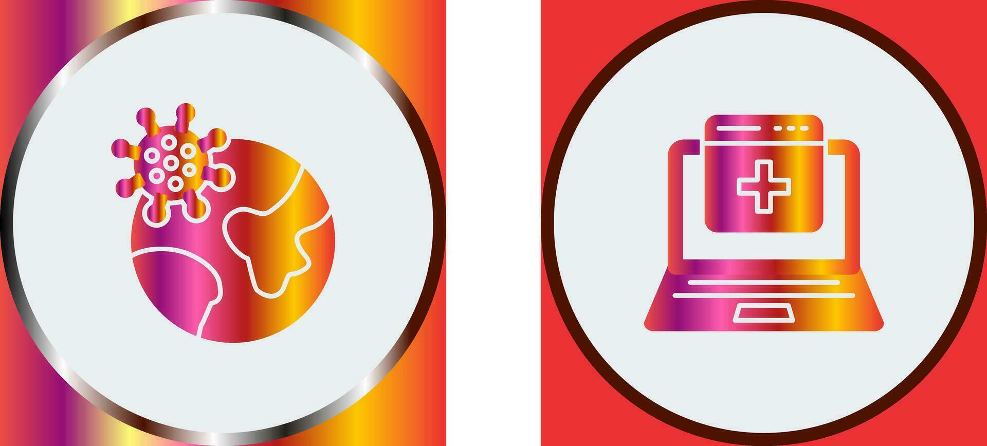 Pandemic and Homepage Icon vector