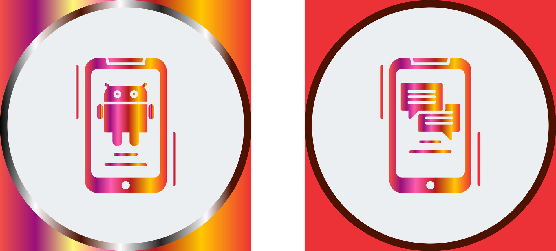 Android and Text Icon 32910849 Vector Art at Vecteezy