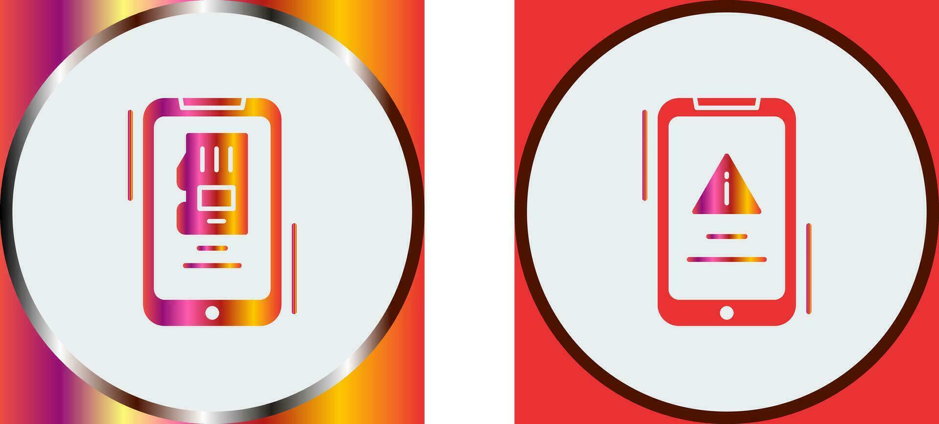 Memory and Error Icon vector