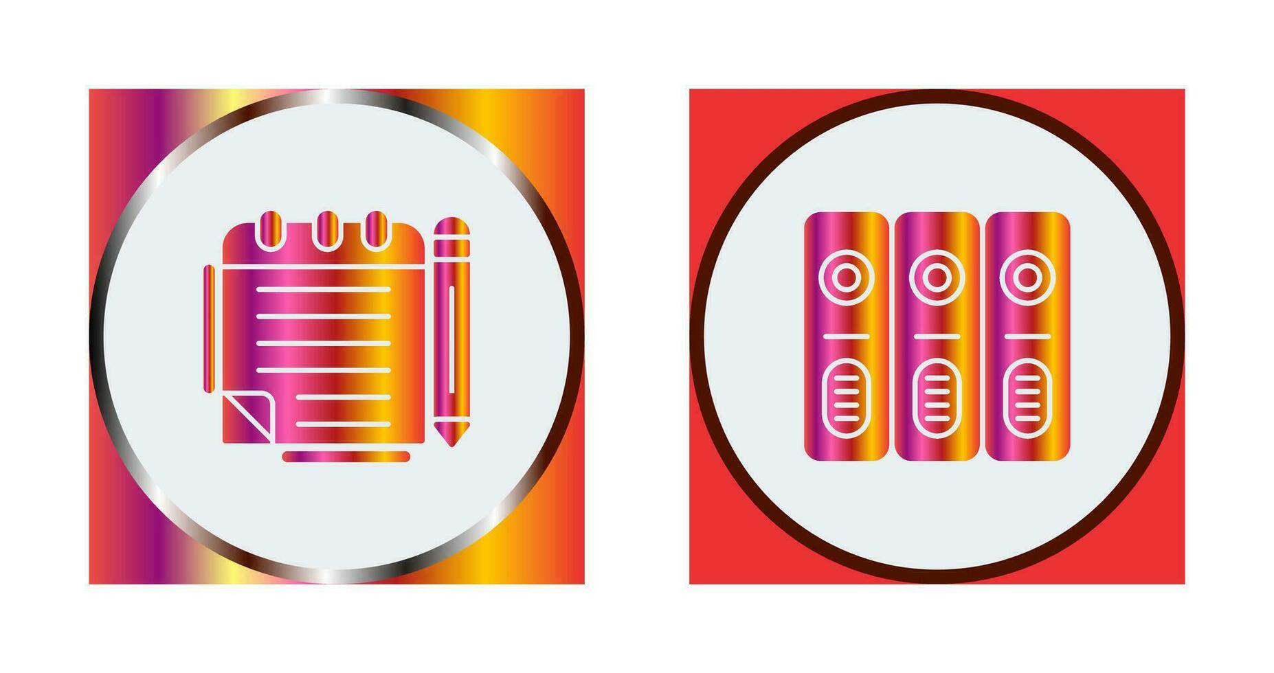 Notepad and Document Icon vector