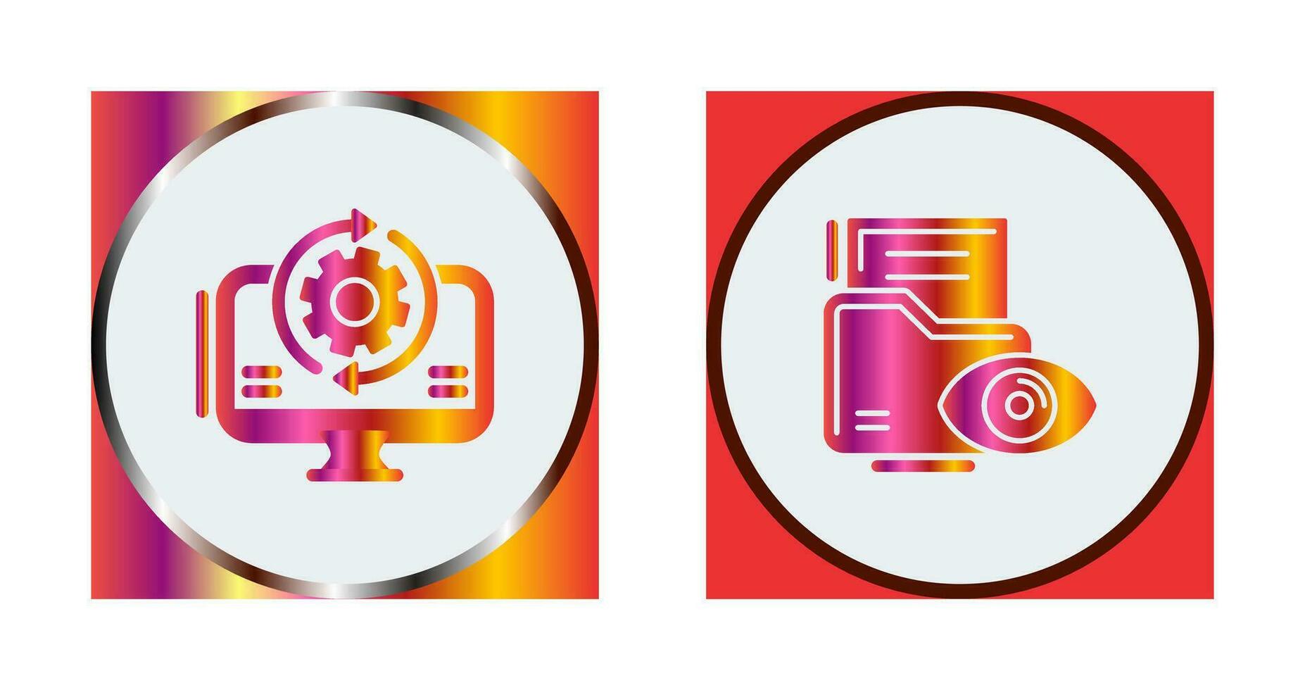 Synchronization and Data Visualization Icon vector