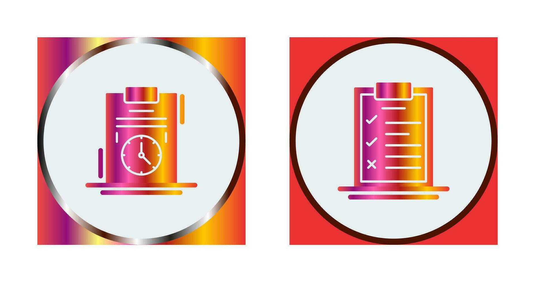 Time Management and Checklist Icon vector