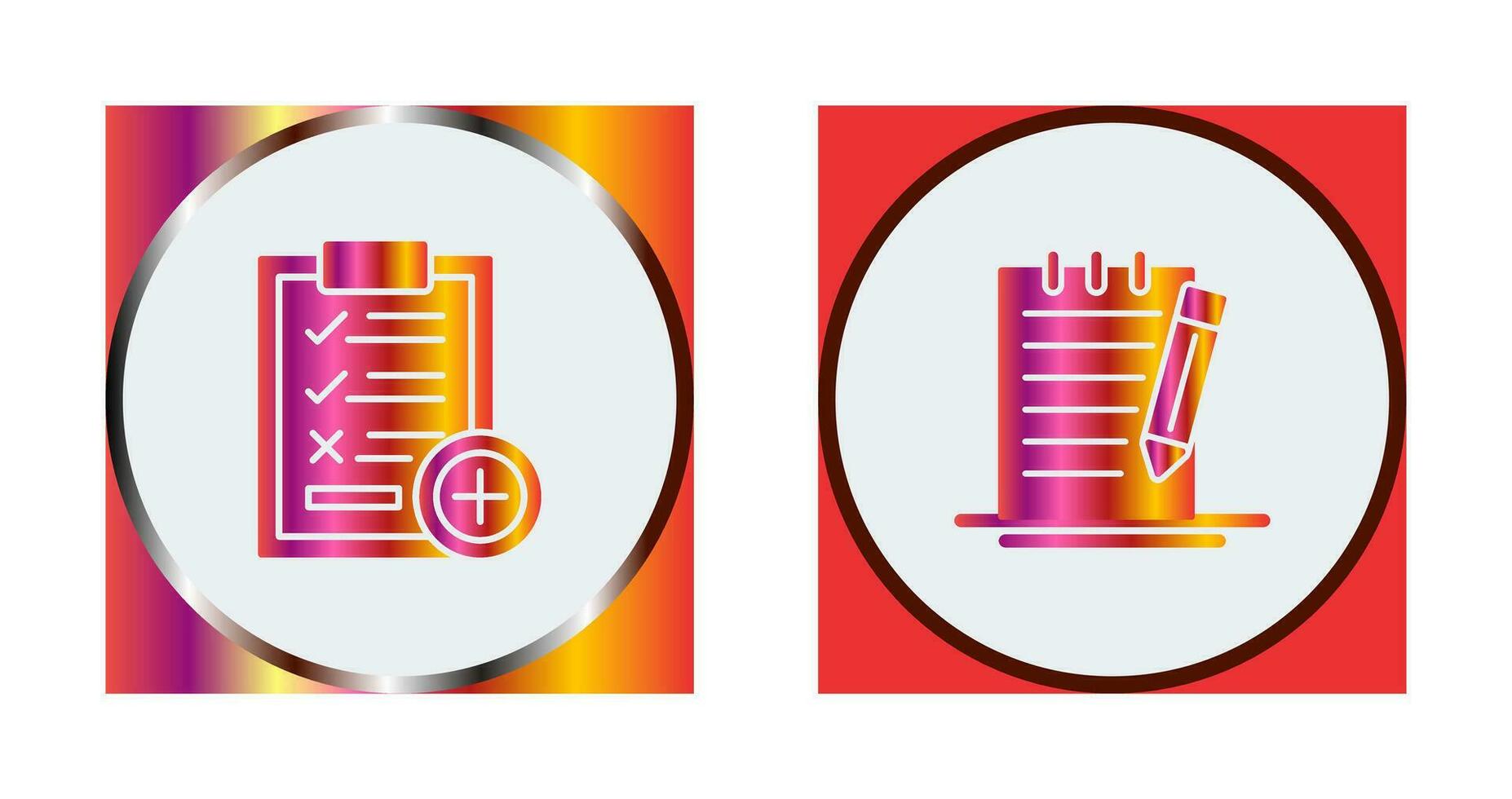 Medical Examination List and Check Up List Icon vector