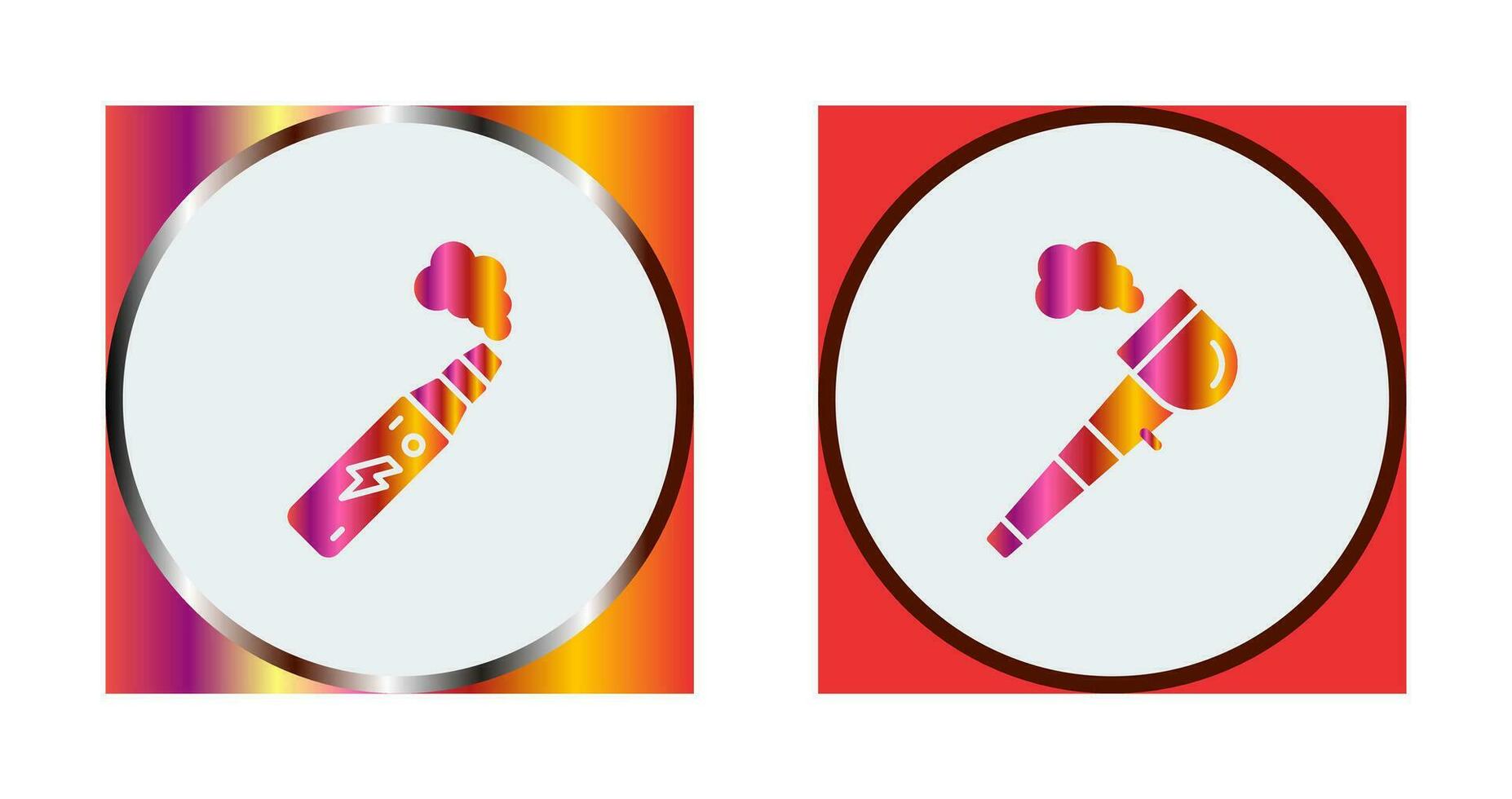 Electronic Cigarette and Pipe Of Peace Icon vector