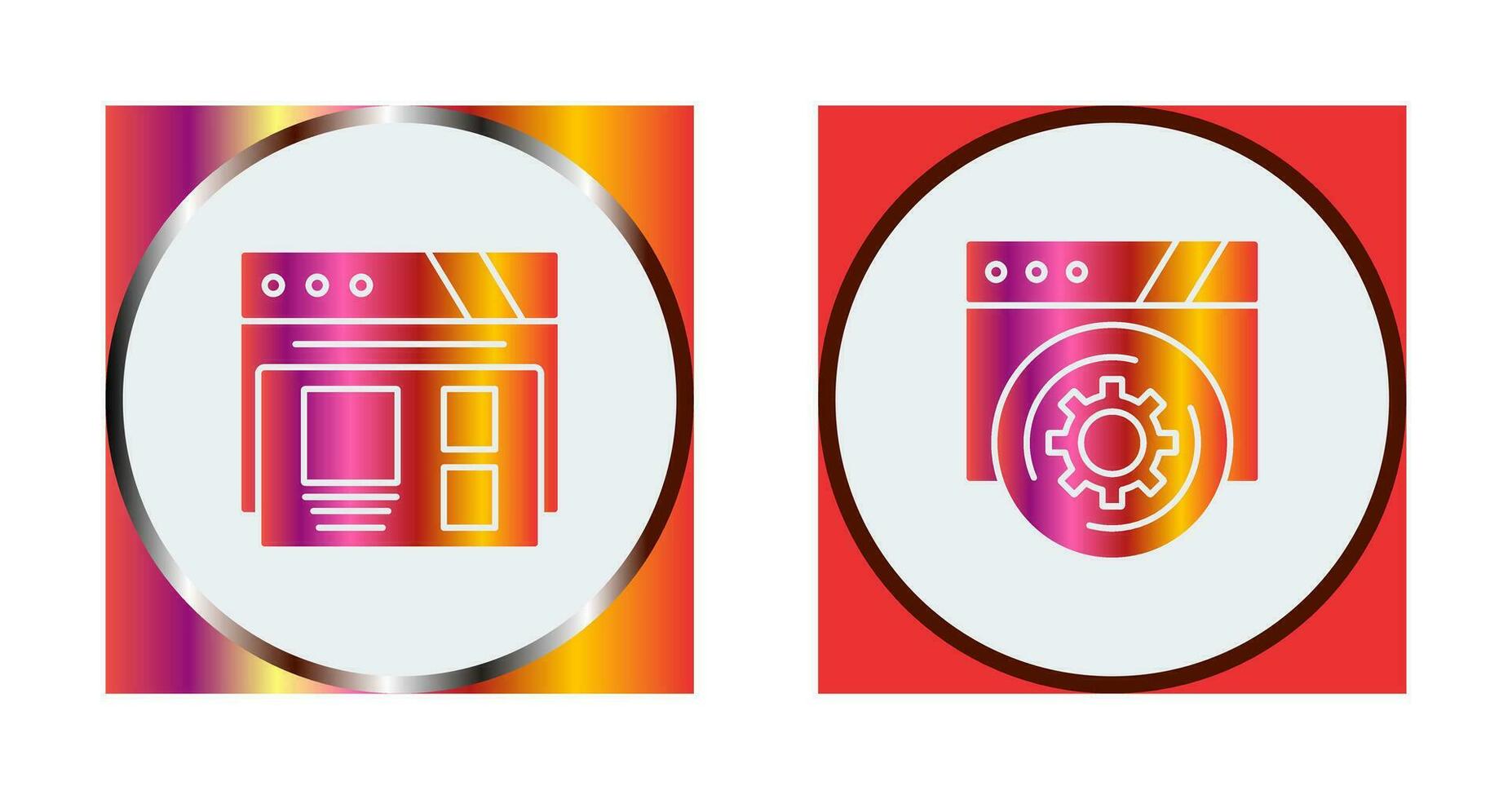 Layout and Setting Icon vector